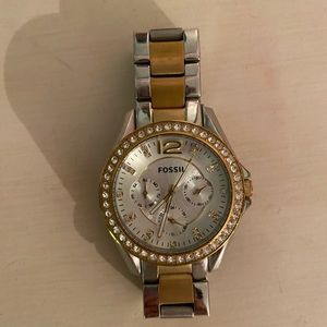Fossil two-toned watch